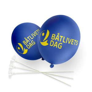 Ballonger med tryck samt ballongpinnar